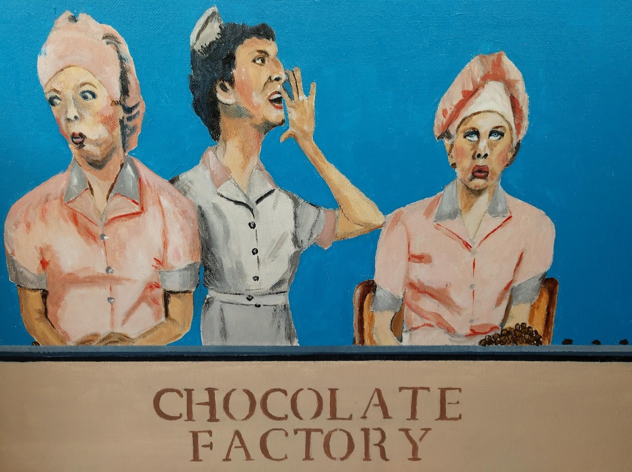 I Love Lucy painting