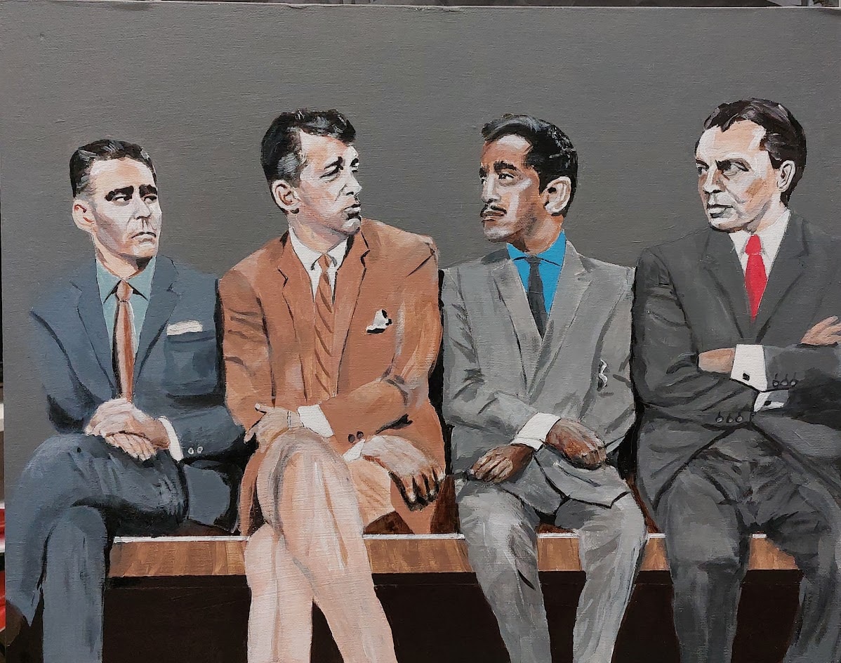 The Rat Pack — Frank Sinatra, Dean Martin, Sammy Davis Jr., and Joey Bishop